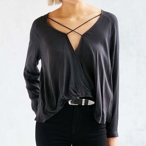Urban outfitters grey scoop top